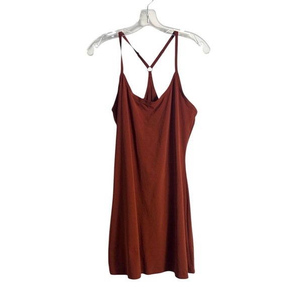 Outdoor Voices The Exercise Dress Size Medium Brown Orange - Picture 1 of 9